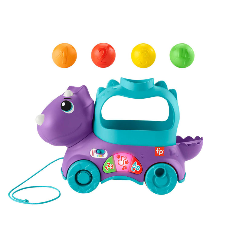 Fisher Price Εκπαιδευτικό Συρόμενο Δεινοσαυράκι HNR55