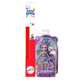 Λαμπάδα Mattel Enchantimals™ Glam Party-Κούκλα & Ζωάκι Φιλαράκι-Pemma Panda & Clamber