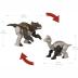 Mattel Jurassic World Μεγάλος Δεινόσαυρος 2 σε 1 Indoraptor & Brachiosaurus 10cm