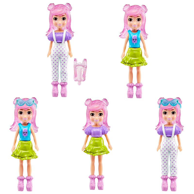 Mattel Polly Pocket - Νέα Κούκλα με μόδες Mini pack Summer Fashion