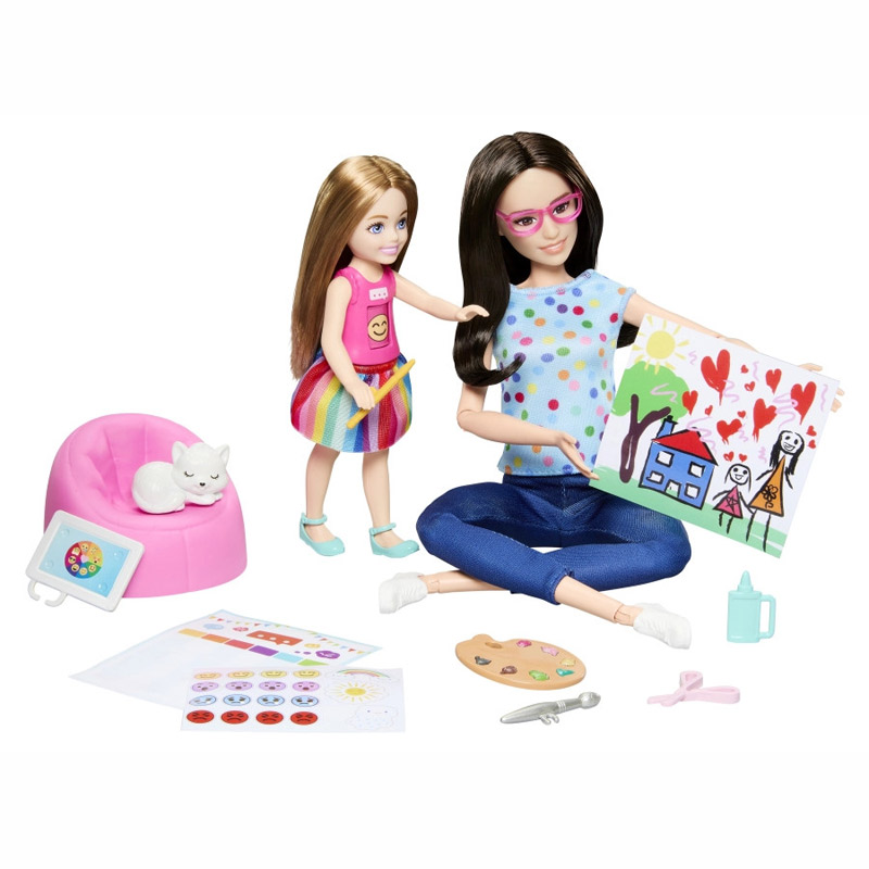 Λαμπάδα Mattel Barbie & Chelsea Ψυχο-Θεραπεύτρια Τέχνης