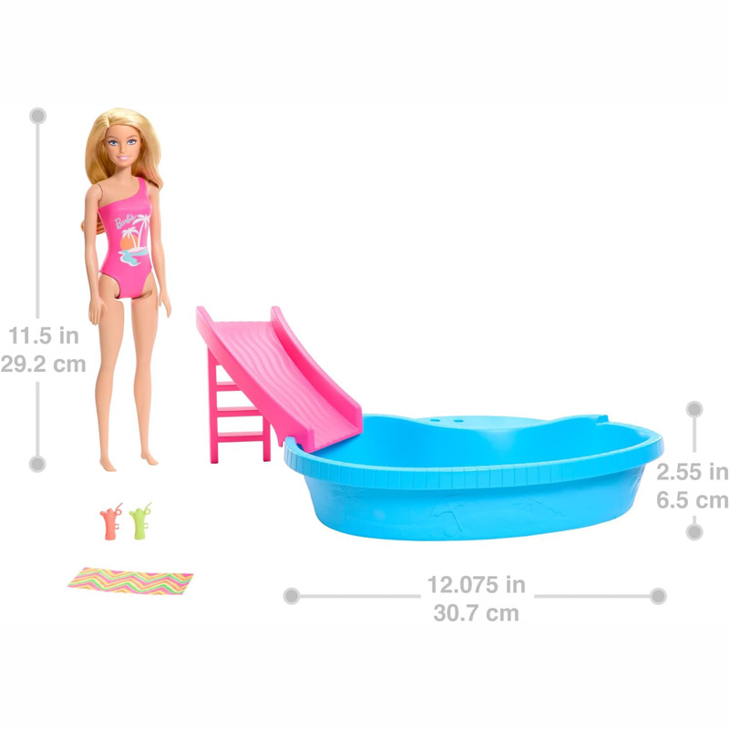 Λαμπάδα Mattel Barbie Νέα Εξωτική Πισίνα με Κούκλα HRJ74