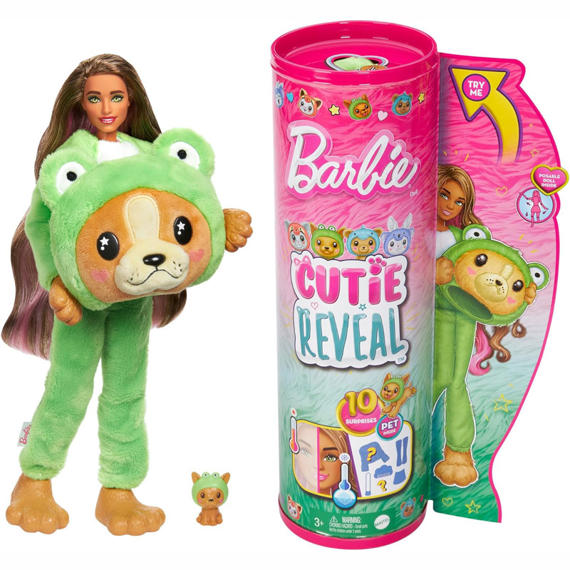 Λαμπάδα Mattel Barbie® Cutie Reveal™ Doll - Σκυλάκι Βατραχάκι