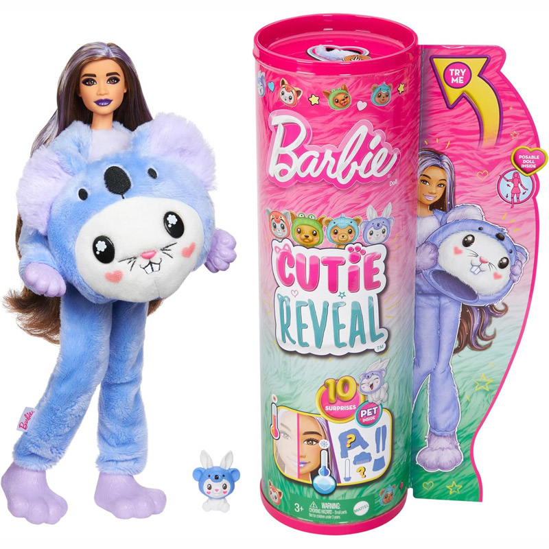 Λαμπάδα Mattel Barbie® Cutie Reveal™ Doll -  Λαγουδάκι Κοάλα HRK26