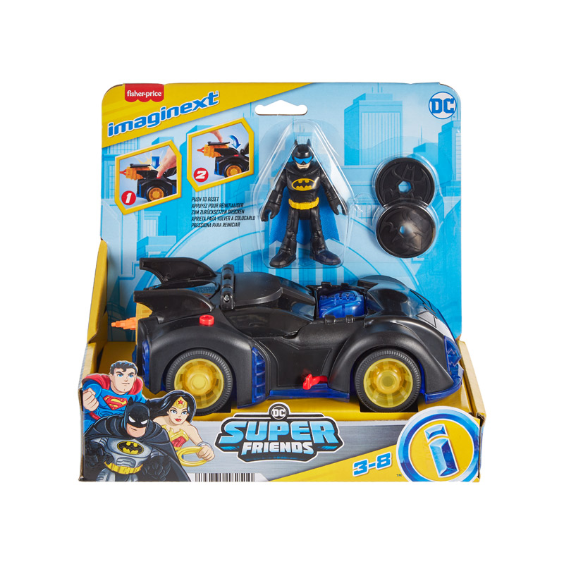 Fisher Price Imaginext Batman Οχήματα Shake and Spin Batmobile