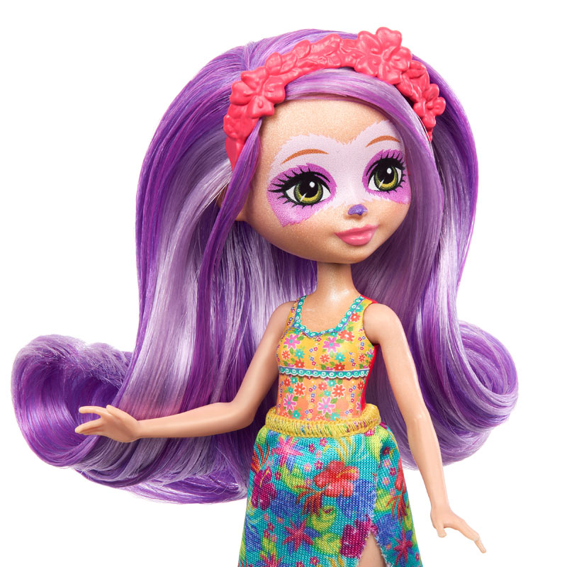 Mattel Enchantimals™ Glam Party-Κούκλα & Ζωάκι Φιλαράκι-Sabindra Sloth & Hang