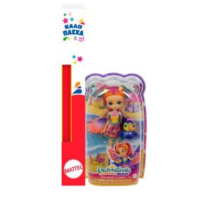 Λαμπάδα Mattel Enchantimals™ Glam Party-Κούκλα & Ζωάκι Φιλαράκι-Trippi Toucan & Canopy