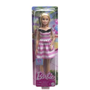 Mattel Barbie Ριγέ Φόρεμα 65th Anniversary HTH66