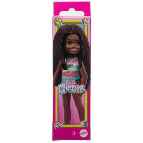 Mattel Barbie Τσέλσι & Φίλες Beach Doll with Dark Skin 15cm GLN73 / HTK27