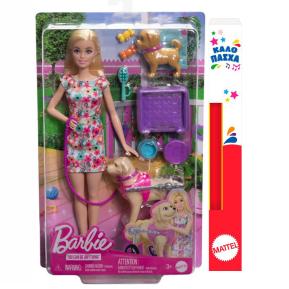 Λαμπάδα Mattel Barbie Κουταβάκια με αναπηρικό αμαξίδιο HTK37