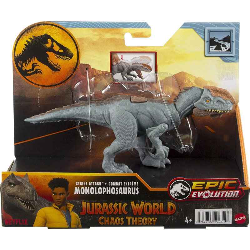 Mattel Jurassic World Νέοι Δεινόσαυροι με σπαστά μέλη Epic Evolution - Monolophosaurus