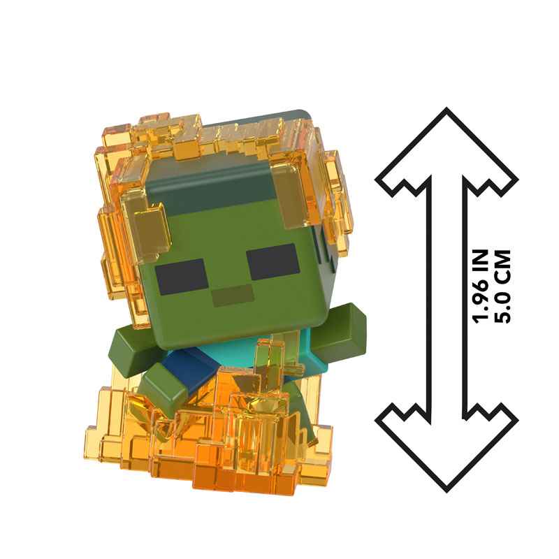 Mattel Minecraft Μίνι Φιγούρες Εξόρηξης 5cm - Φιγούρα Έκπληξη Γκρι