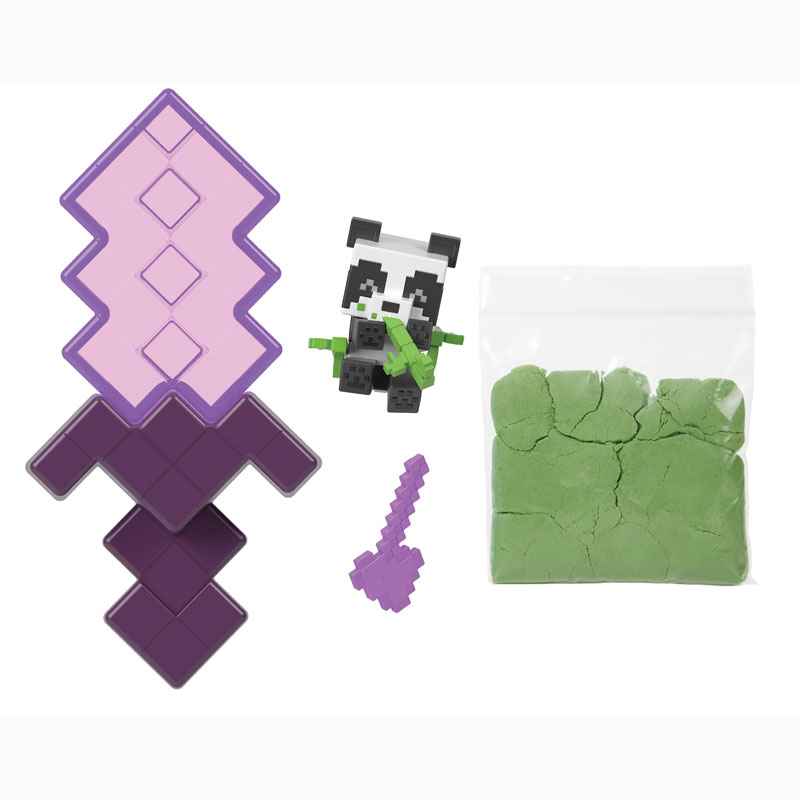 Mattel Minecraft Μίνι Φιγούρες Εξόρηξης 5cm - Φιγούρα Έκπληξη Μωβ