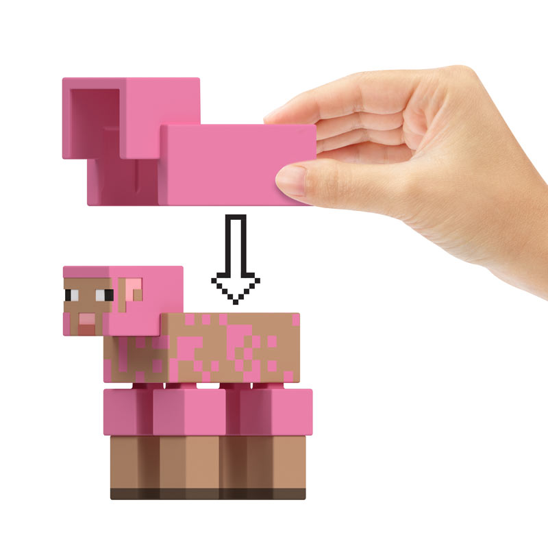 Mattel Minecraft Φιγούρα 8cm Dyed Sheep