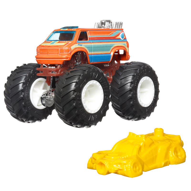 Mattel Hot Wheels Οχήματα Monster Trucks Dodge Ram Van
