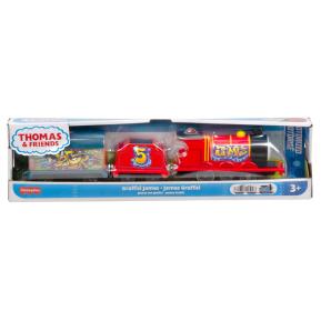 Fisher Price Thomas The Train - Μηχανοκίνητα Τρένα Με 2 Βαγόνια Graffiti James