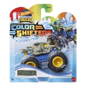 Mattel Hot Wheels Οχήματα Monster Trucks Χρωμοκεραυνοί Invader