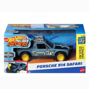 Mattel Hot Wheels Αυτοκινητάκι Pull Back 1:43 EA2 Porsche 914 Safari