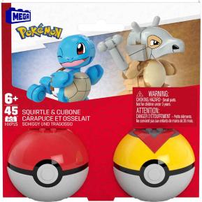 MEGA Construx™Τουβλάκια MEGA™ Pokémon™ Pokeball Σετ Των 2 Squirtle & Cubone