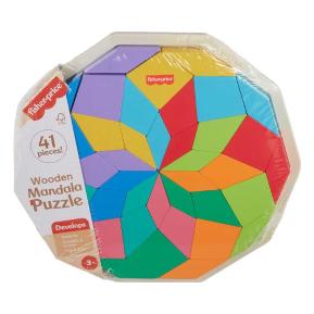 Fisher Price Wooden Mandala Puzzle Ξύλινο Παζλ Mandala 41τμχ HXT94