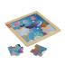 Fisher Price Wooden Jigsaw Puzzle Ocean Theme Μίνι Ξύλινο Παζλ Ζωάκια του βυθού