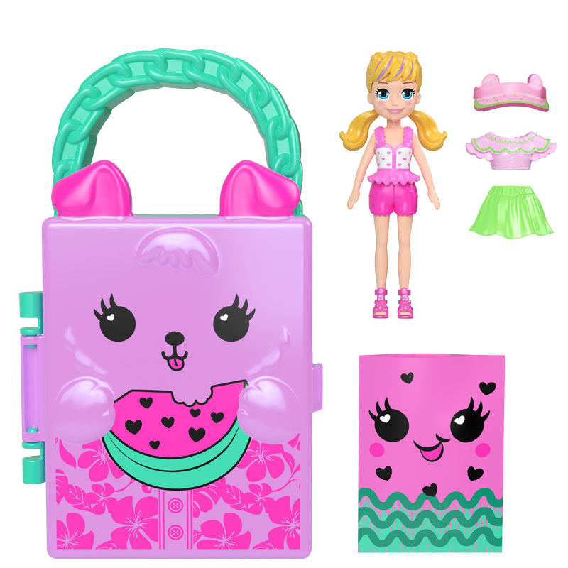 Mattel Polly Pocket Κασετίνα Μόδας Χυμός Καρπουζιού