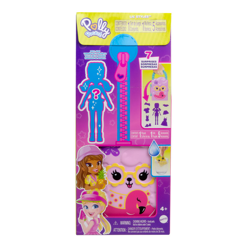 Mattel Polly Pocket Κασετίνα Μόδας Flamingo