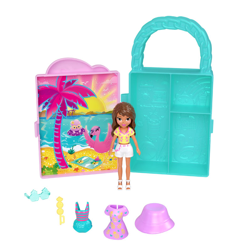 Mattel Polly Pocket Κασετίνα Μόδας Flamingo