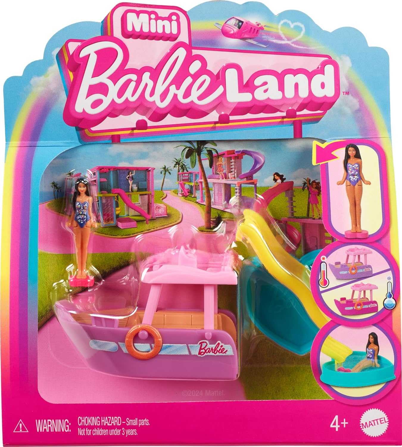 Mattel Barbie Mini Barbieland Dream Boat Color-Change & Mini Barbie Doll & Αξεσουάρ HYF41