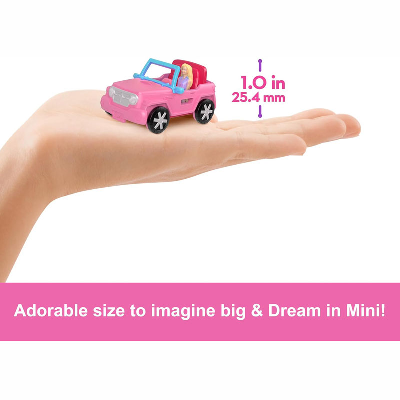 Mattel Barbie Mini Barbieland SUV & Tent Color-Change & Mini Barbie Doll & Αξεσουάρ HYF43