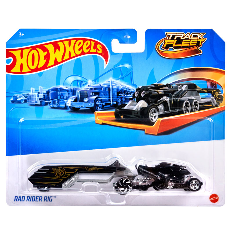 Mattel Hot Wheels Νέες Νταλίκες Track Fleet Rad Rider Rig