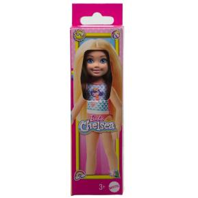 Mattel Barbie Τσέλσι & Φίλες Beach Doll with Mermaid Swimsuit 15cm GLN73 / JBG72