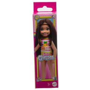 Mattel Barbie Τσέλσι & Φίλες Beach Doll with Brown Hair 15cm GLN73 / JBG72