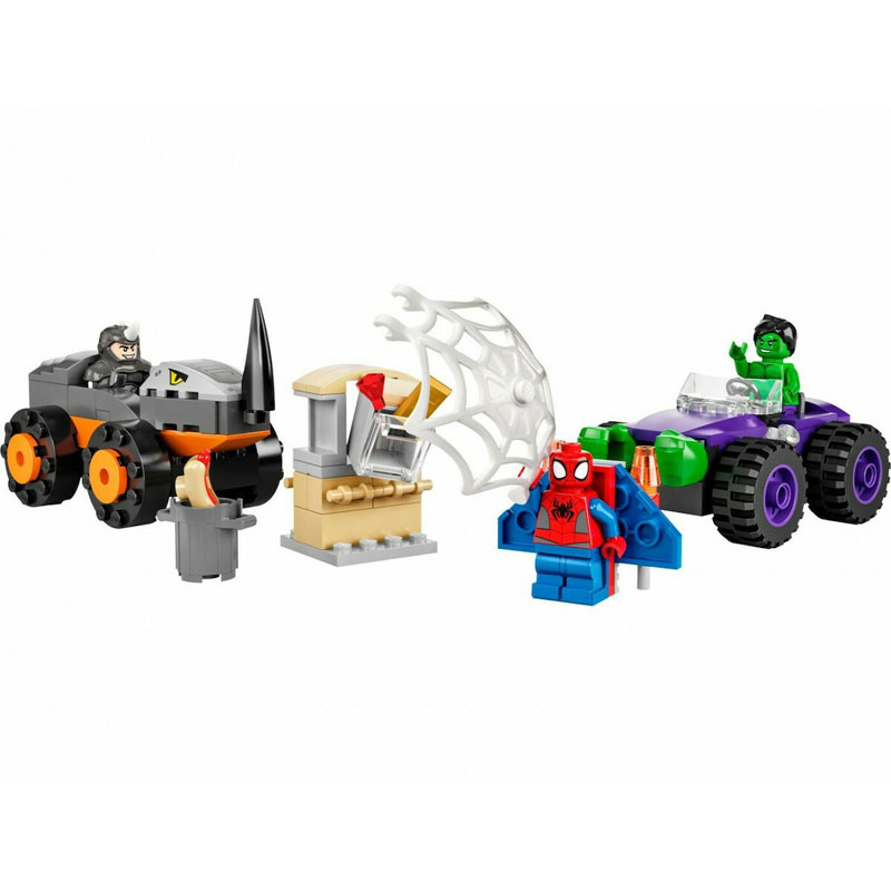 LEGO Spidey Amazing Friends Hulk vs. Rhino Truck Showdown 10782