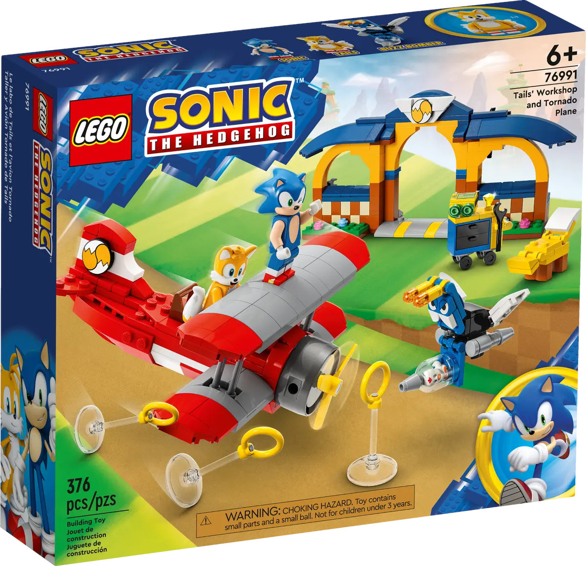 LEGO Sonic The Hedgehog Tails' Workshop & Tornado Plane 76991