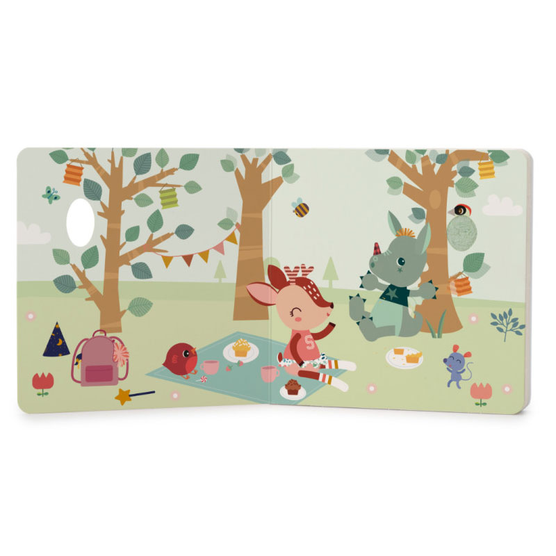 Lilliputiens Happy Forest Touch and sound book 83475