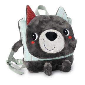 Lilliputiens Soft Louis the Wolf backpack 84483