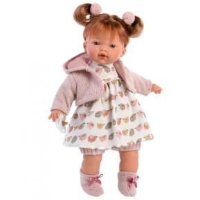 Llorens Κούκλα Lea με Ροζ Φλοράλ Φόρεμα 33cm 33134