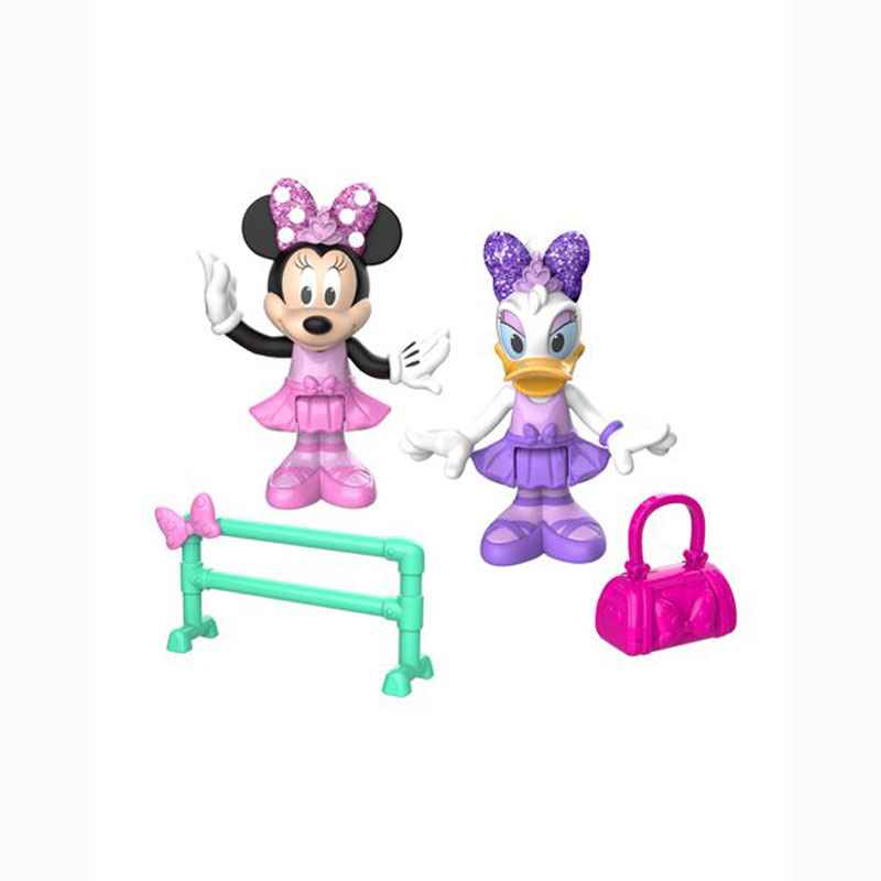 Giochi Preziosi 2 Pack Φιγούρες Minnie 7,5cm με αρθρώσεις - Mίννι & Νταίζη Μπαλαρίνες