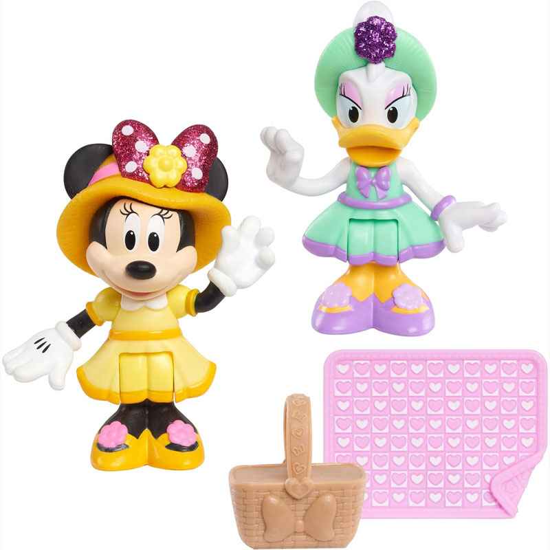 Giochi Preziosi 2 Pack Φιγούρες Minnie 7,5cm με αρθρώσεις - Mίννι & Νταίζη Πικ Νικ