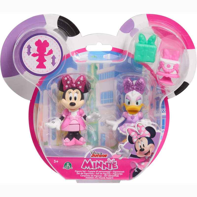 Giochi Preziosi 2 Pack Φιγούρες Minnie 7,5cm με αρθρώσεις - Mίννι & Νταίζη Πάρτι