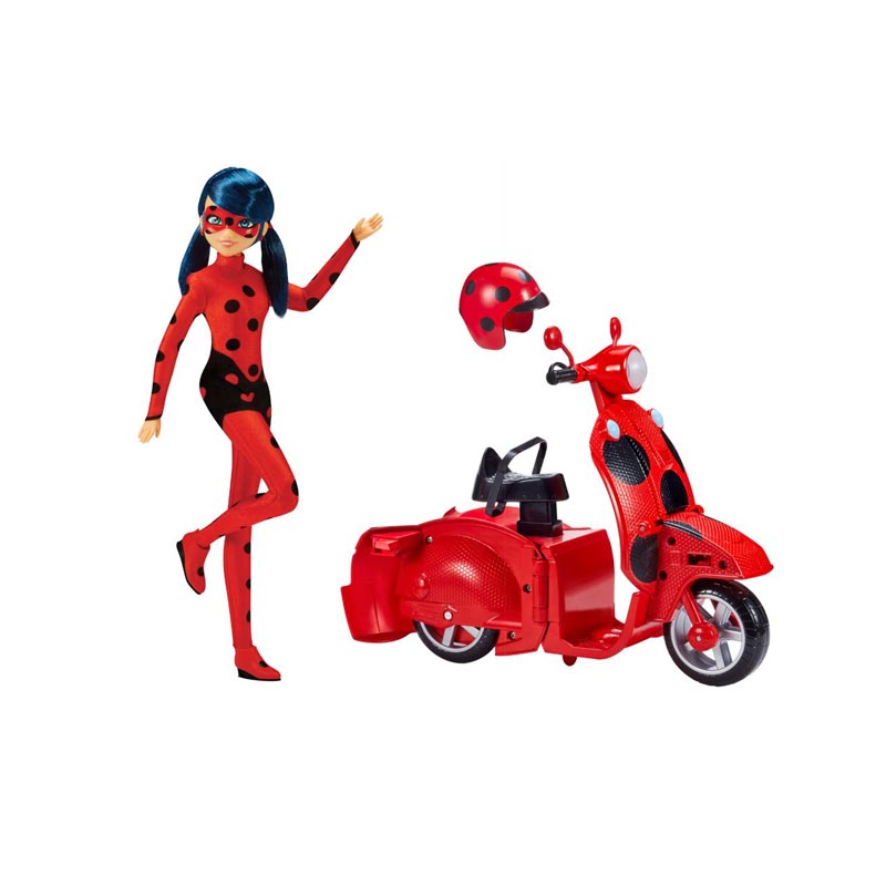 Giochi Preziosi Miraculous Κούκλα Ladybag Με Σκούτερ MRA47000