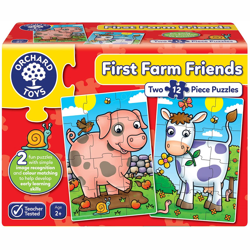 Orchard Toys Puzzle First Farm Friends Puzzle Οι Πρώτοι Φίλοι Της Φάρμας 12τμχ