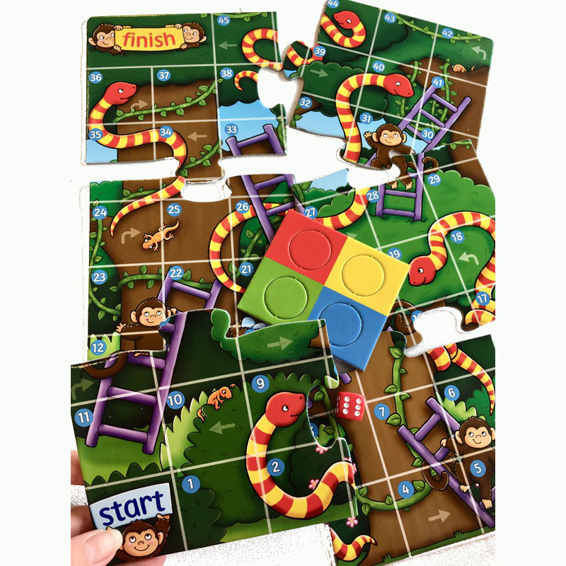 Orchard Toys Επιτραπέζιο Jungle Snakes & Ladders Mini Game