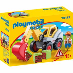 Playmobil 1 2 3 Φορτωτής Εκσκαφέας 70125