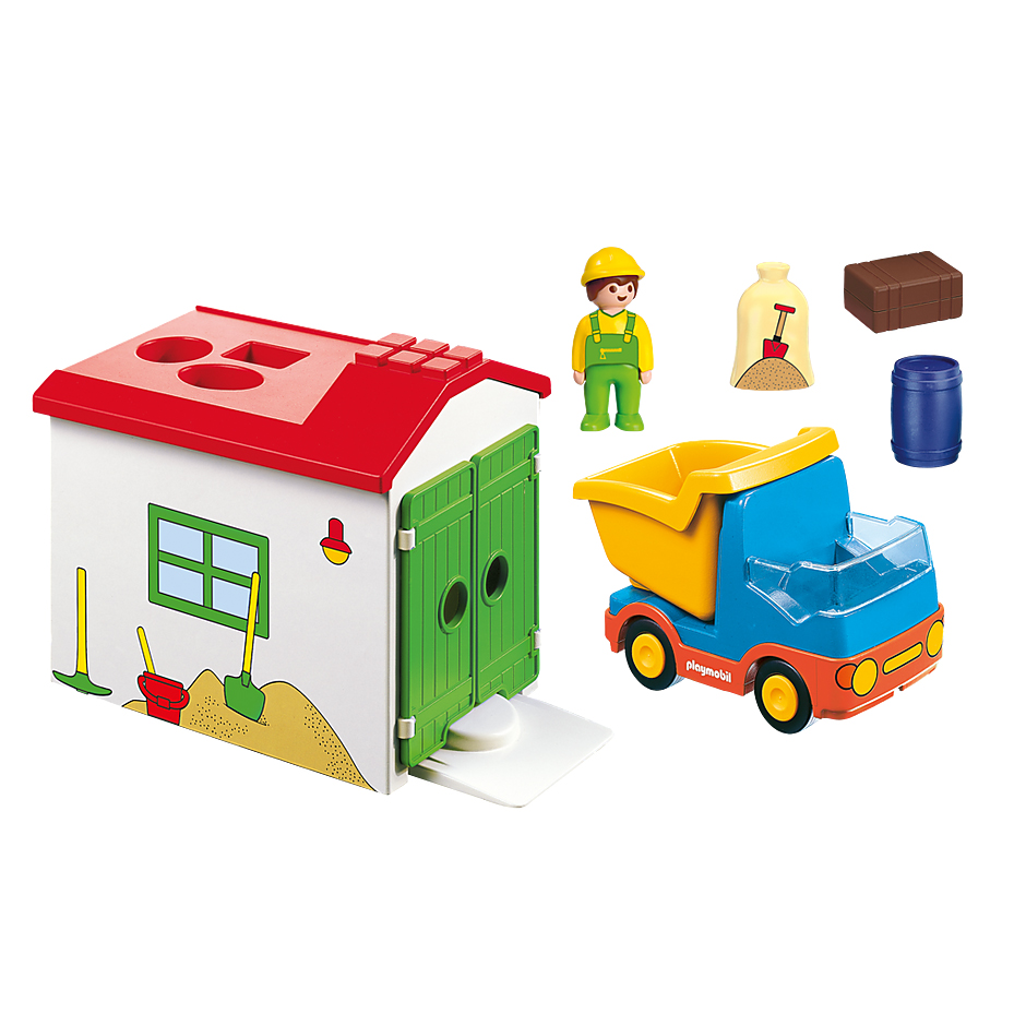 Playmobil 1 2 3 Φορτηγό με γκαράζ 70184