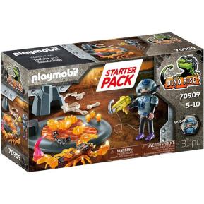 Playmobil Dino Rise Starter Pack Πολεμώντας Τον Σκορπιό Της Φωτιάς 70909