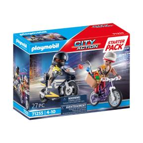 Playmobil Starter Pack Αστυνομική καταδίωξη ληστή κοσμημάτων 71255