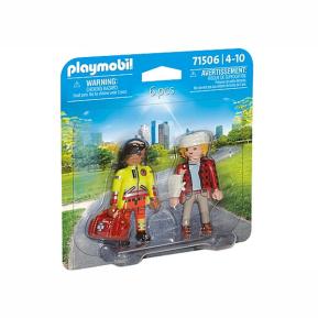 Playmobil DuoPack Διασώστης και Τραυματίας 71506