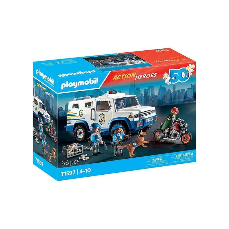 Playmobil Action Όχημα Χρηματοαποστολής 71597